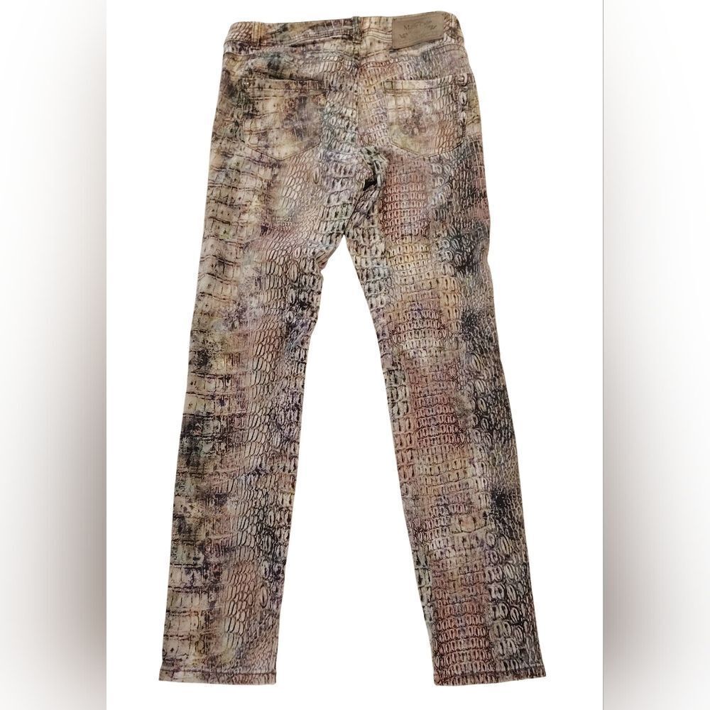 Marc Cain Multicolor Snake Print Skinny Jeans Pants Sz 8 - Picture 10 of 16